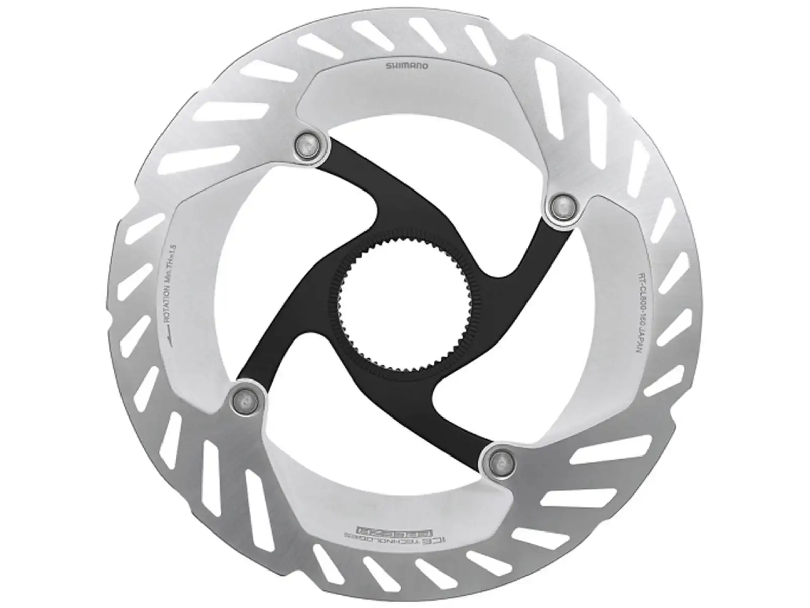 Shimano RT-CL800 brake rotor 180 mm, center lock, Ice Tech, outer lock ring