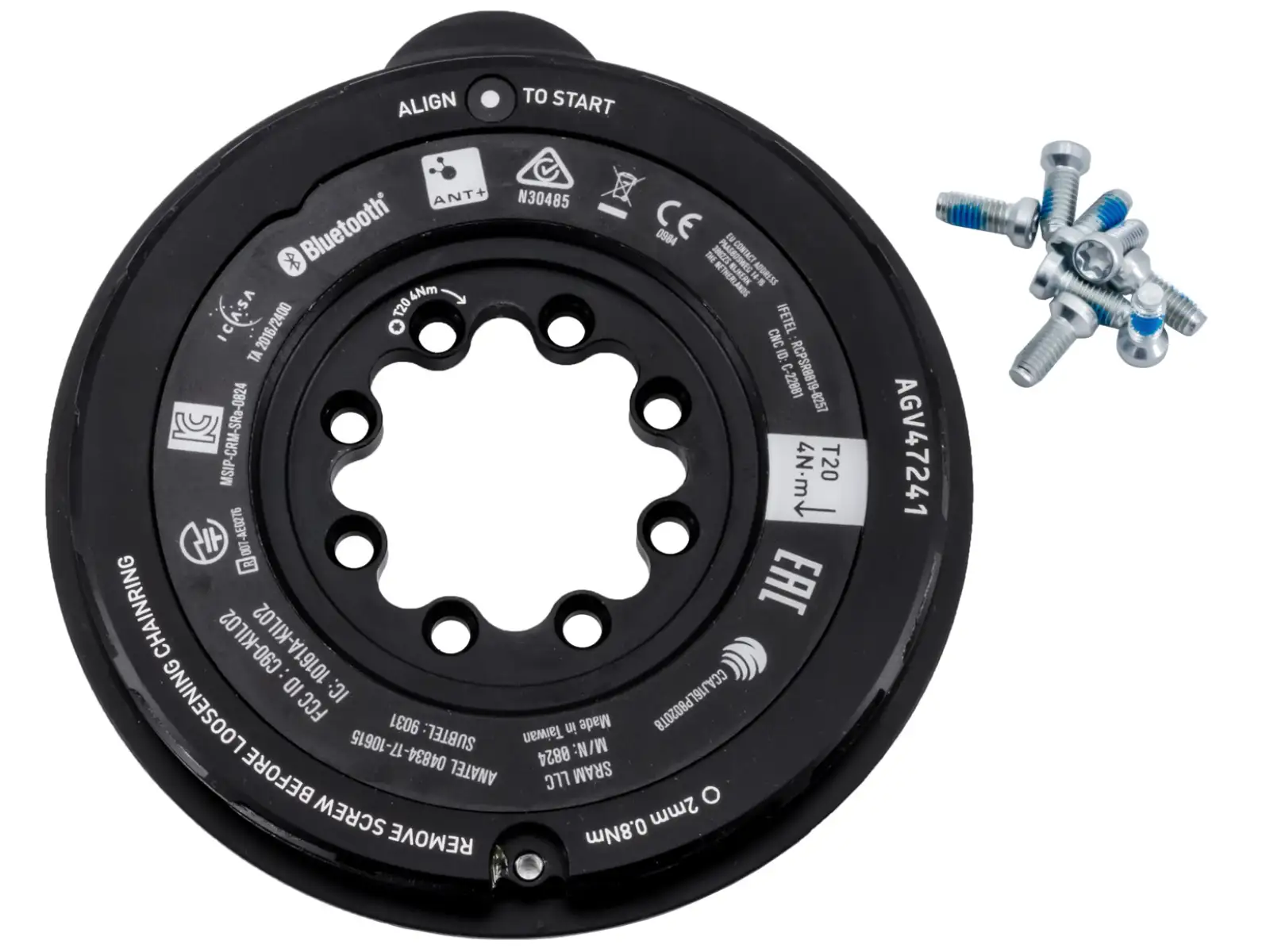 Sram XX SL AXS D1 Threaded Mount Spider chainring with power meter