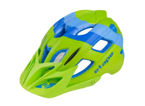 Etape Hero children's cycling helmet green/blue matte