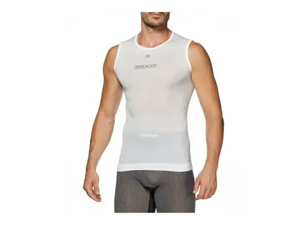 SIXS SML BT functional sleeveless shirt white