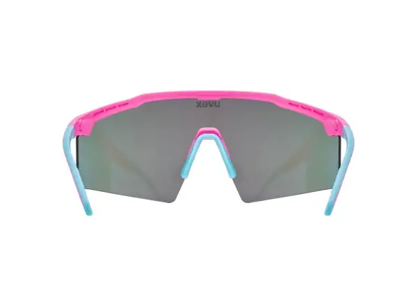 Uvex Flowline sunglasses Pink Matt/Mirror Blue