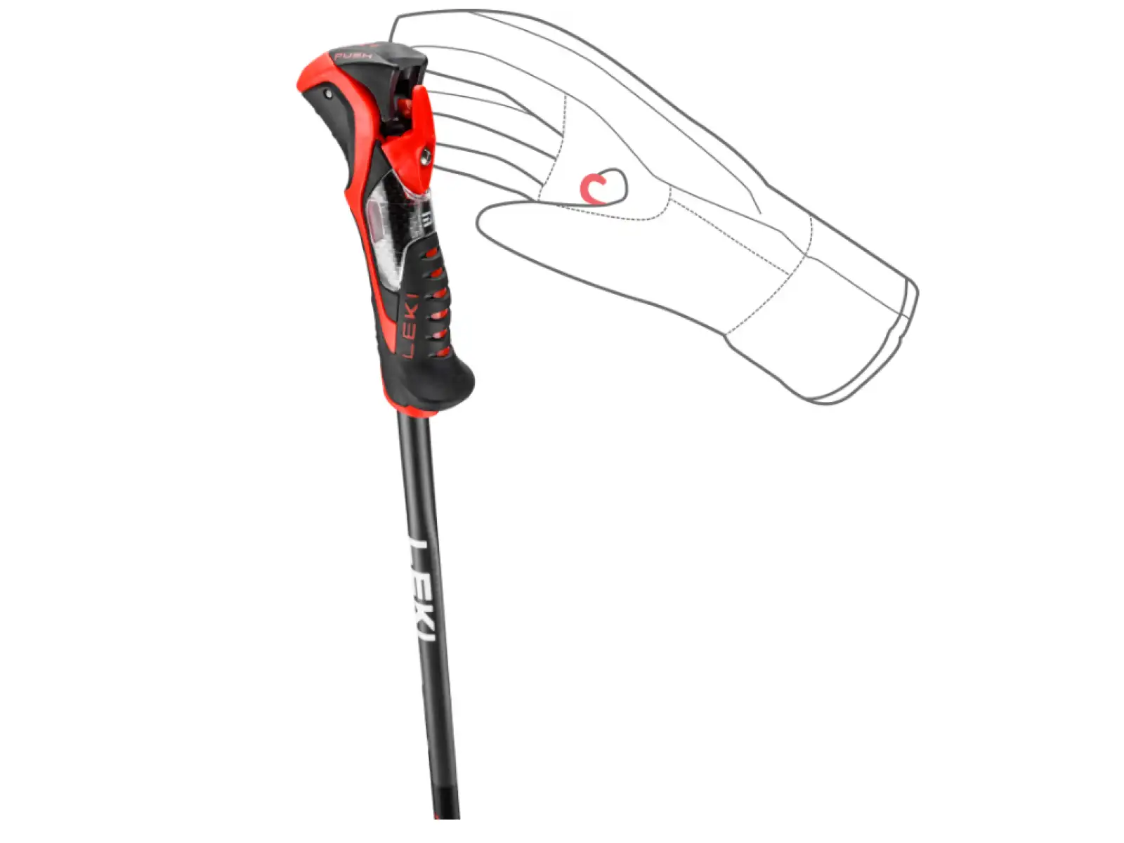 Leki Airfoil 3D downhill poles Black/Dark Anthracite