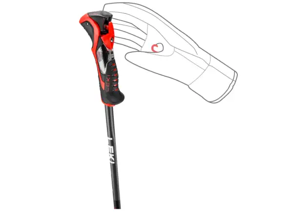 Leki Airfoil 3D downhill poles Black/Dark Anthracite