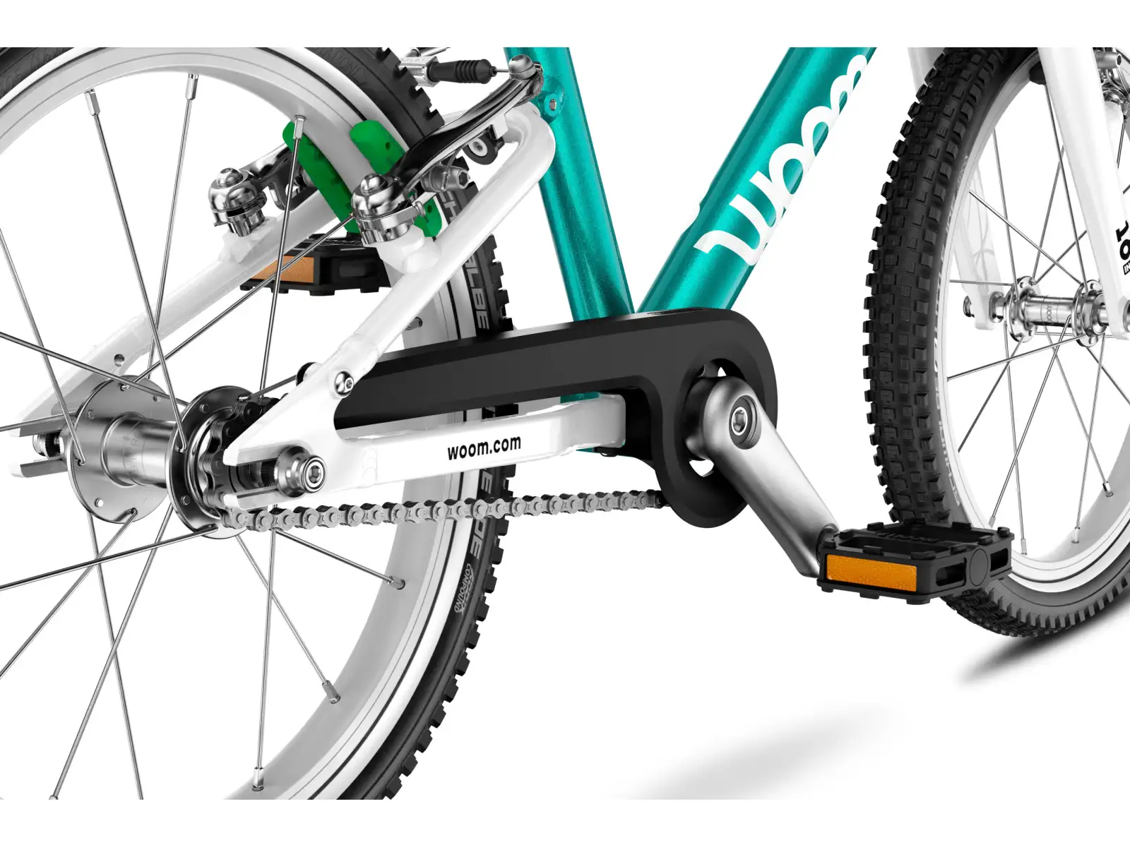 Woom GO 3 kids bike 16" Metallic Turquoise