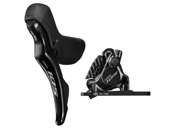 Shimano 105 BR-R7170 + ST-R7120 front disc brake (left lever), J-kit, polymer