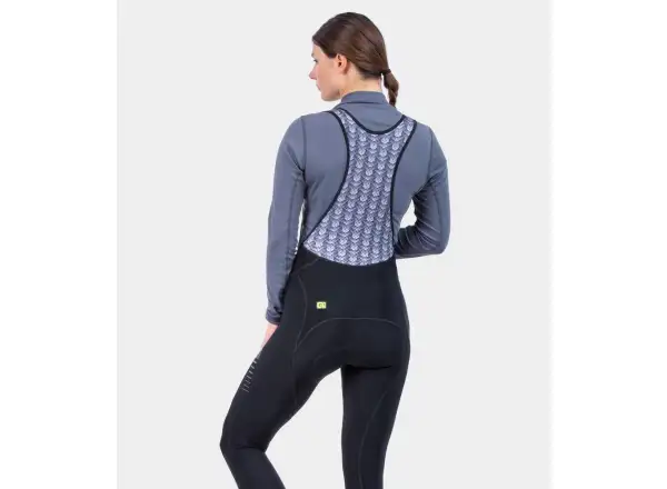 Alé Solid Essential women's winter bib tights Black