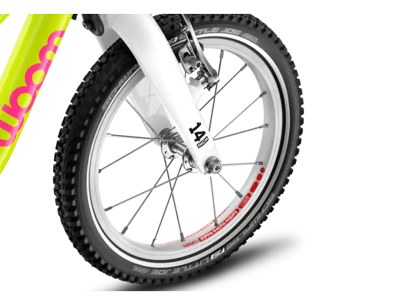 Woom GO 2 kids bike neon lime