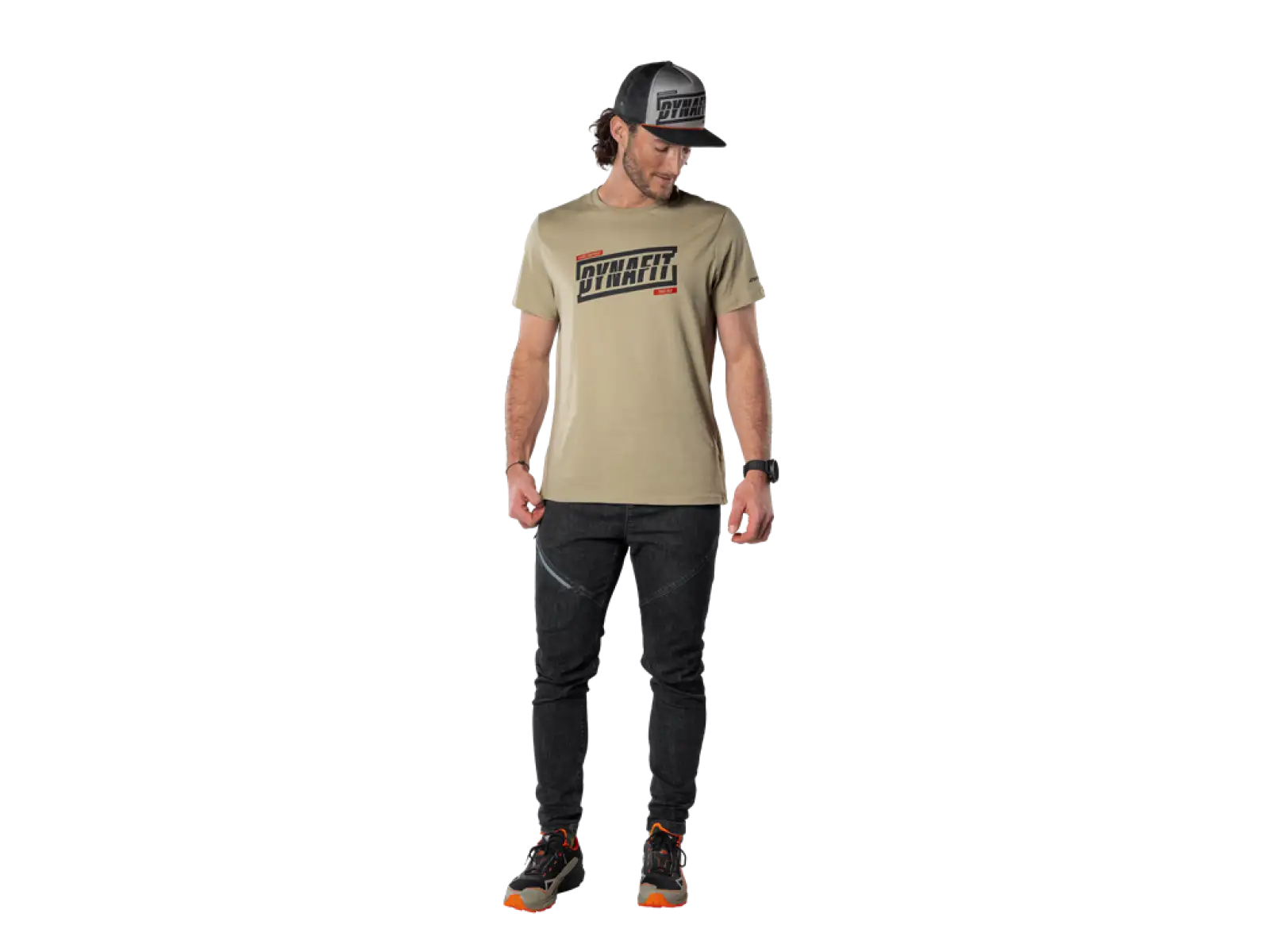 Dynafit Graphic Cotton men's T-shirt Rock Khaki/Tabloid