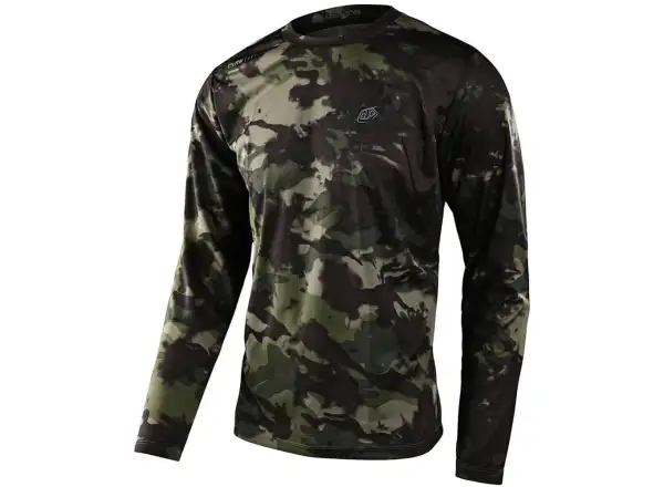 Troy Lee Designs Flowline men's jersey long sleeve Covert army green