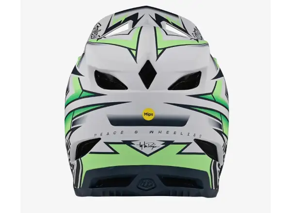 Troy Lee Designs D4 Composite Mips Volt helmet White