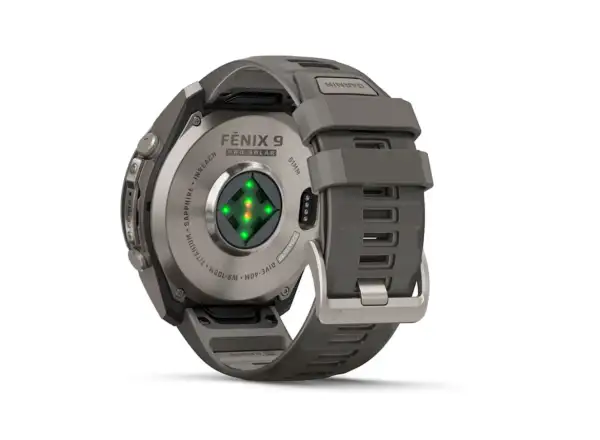 Garmin Fénix 9 Pro inReach Solar 51 mm smart watch Titanium Pebble Gray/Silver Gray