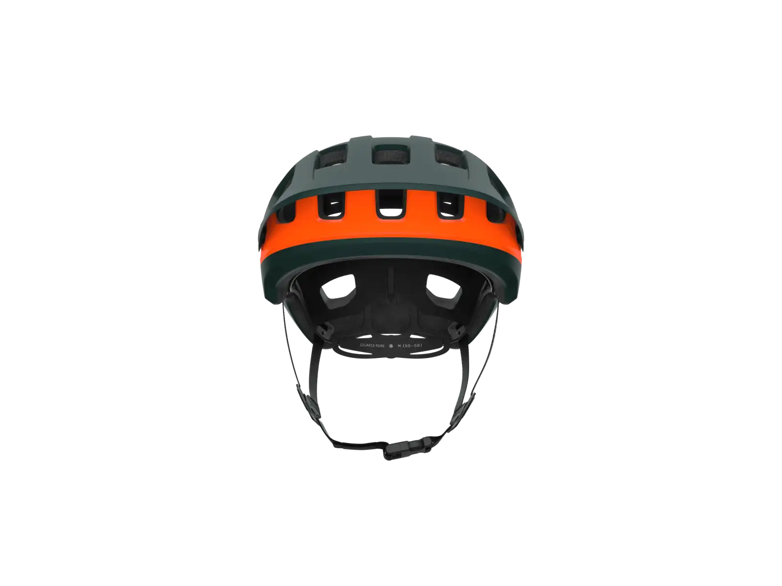 POC Cularis Pure MTB helmet Pargasite Green Matt/Fluorescent Orange Matt