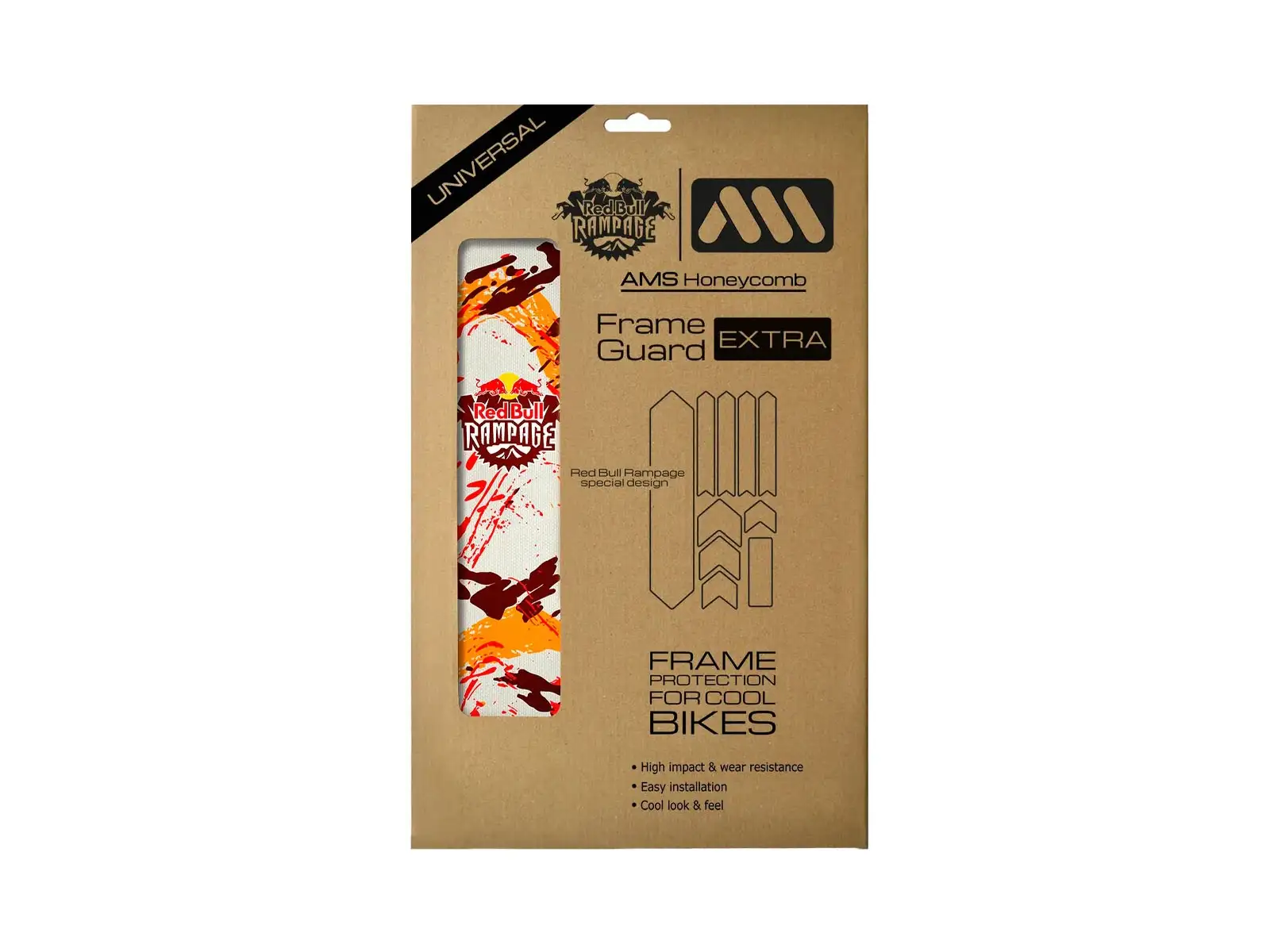 All Mountain Style frame protection decals Extra RedBull Rampage Red/Yellow