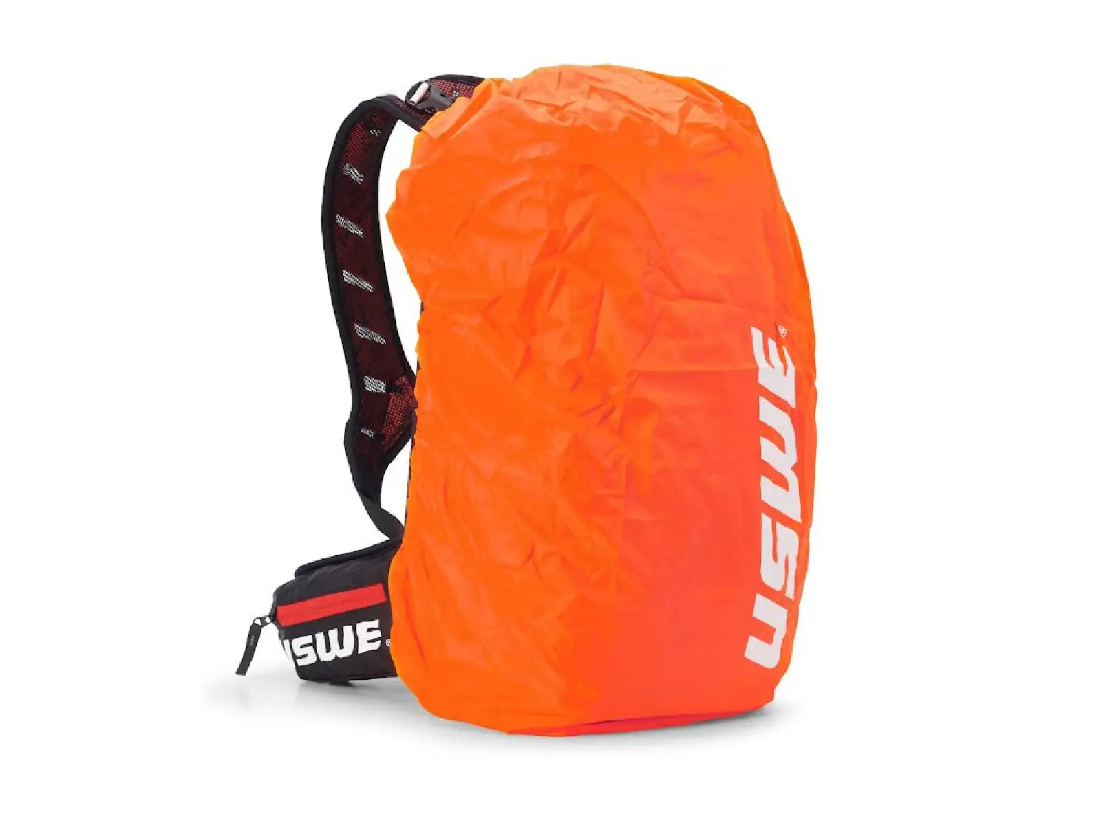 USWE Flow 16 backpack with back protector Black/Red 16 l
