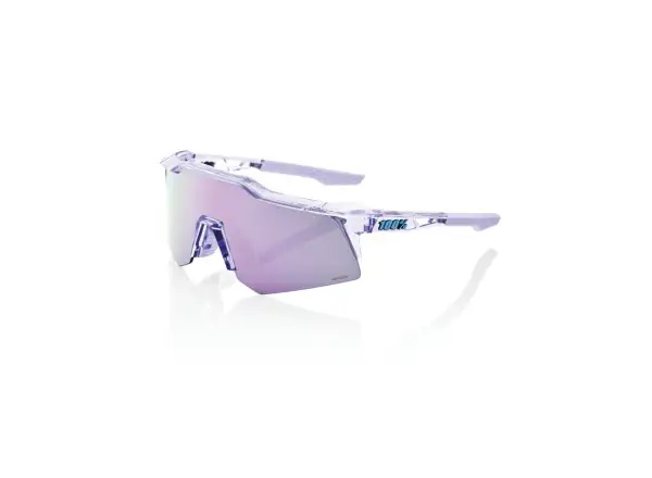100% SPEEDCRAFT XS HiPER Lavender Mirror Glasses Transparent/Purple
