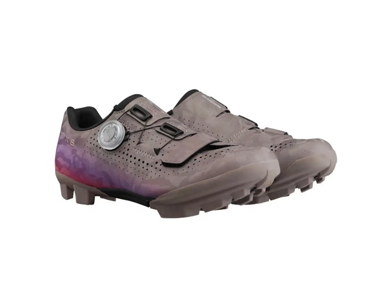 Shimano SH-RX600 women's gravel shoes grey/lilac