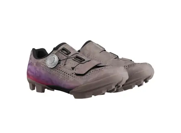 Shimano SH-RX600 women's gravel shoes grey/lilac