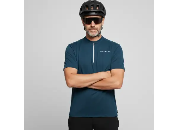 Silvini Naturno men's jersey short sleeve Navy/Black