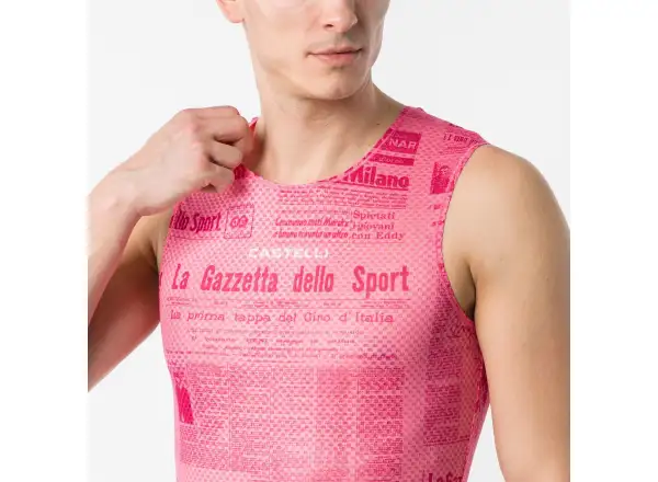 Castelli Giro Gazzetta Dello Sport men's sleeveless undershirt Rosa Giro