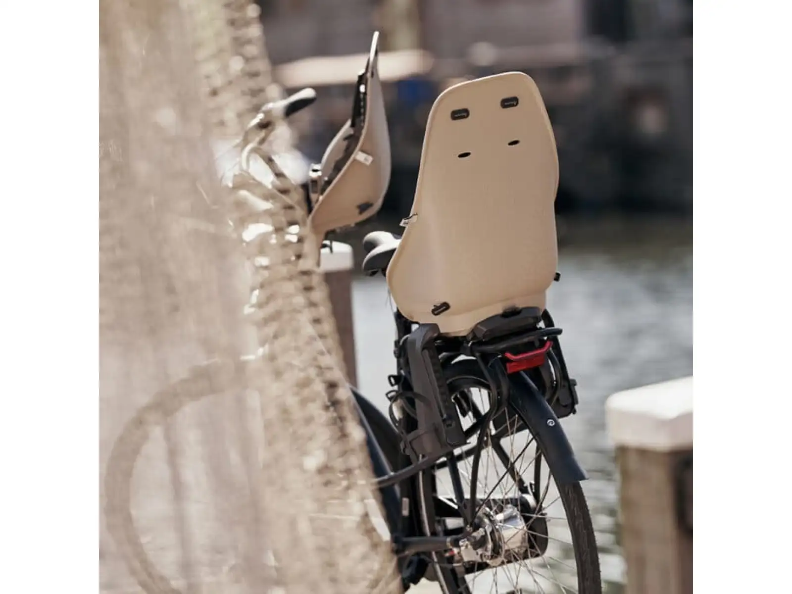 Urban Iki rear seat with carrier adapter Inaho Beige/Bincho Black