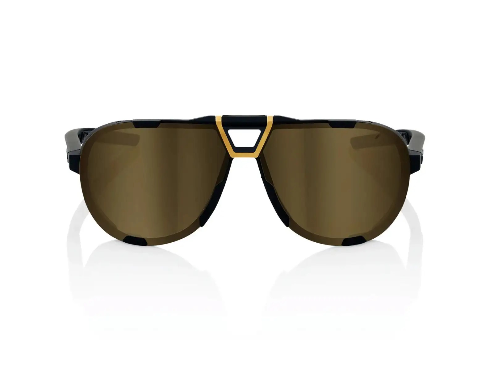 100% Westcraft Cycling Glasses Soft Tact Black/Soft Gold Mirror Lens