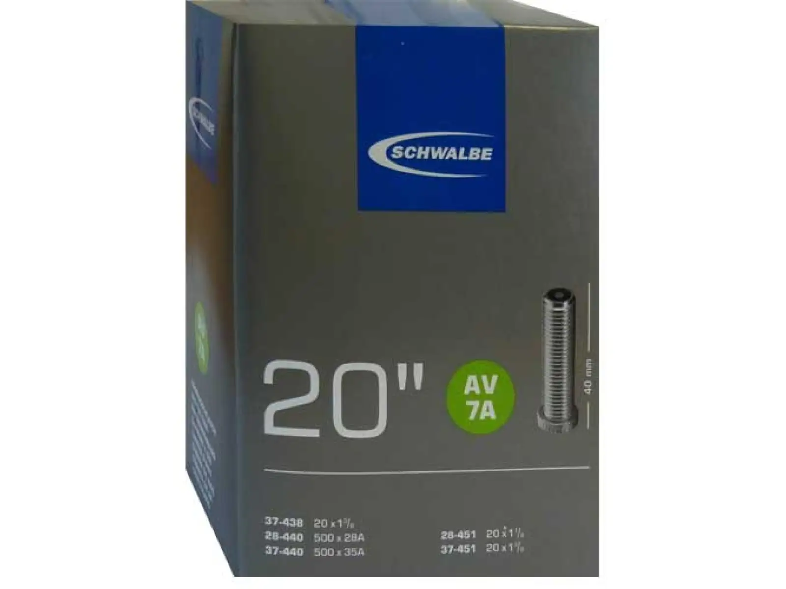 Schwalbe inner tube MTB 20x1 1/8 - 1 3/8" (Nr.7)
