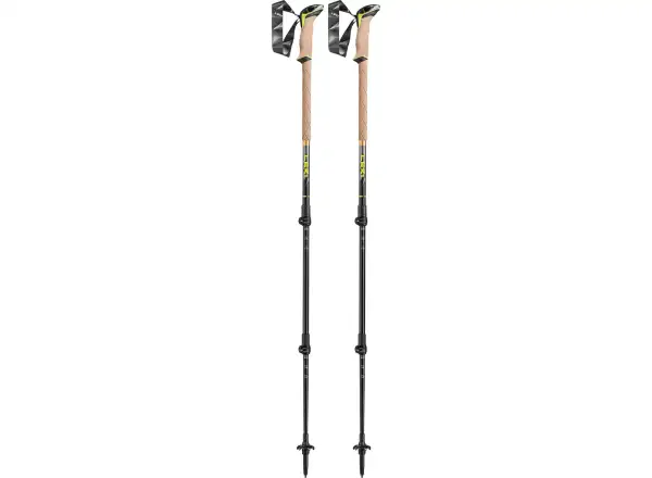 Leki Sherpa trekking poles Dark Anthracite/Neon/Yellow size 110-145 cm