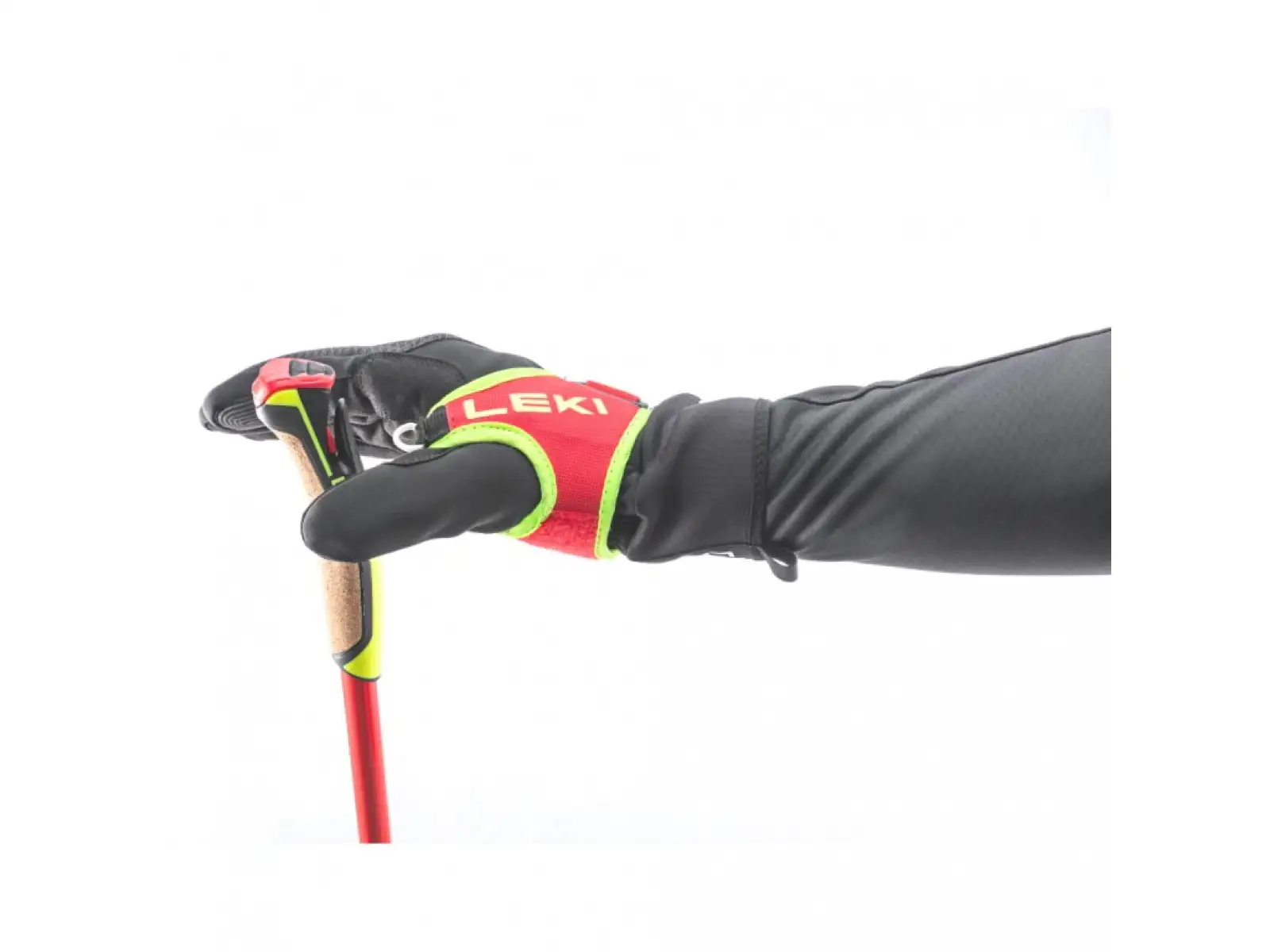 Leki PRC 750 Freesize cross-country poles bright red/neon yellow/black