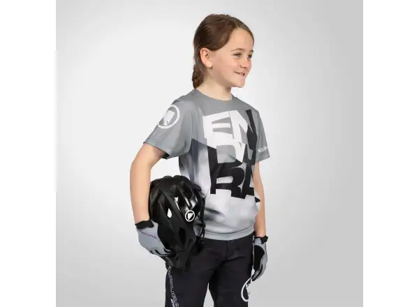 Endura SingleTrack Core kids jersey short sleeve Grey