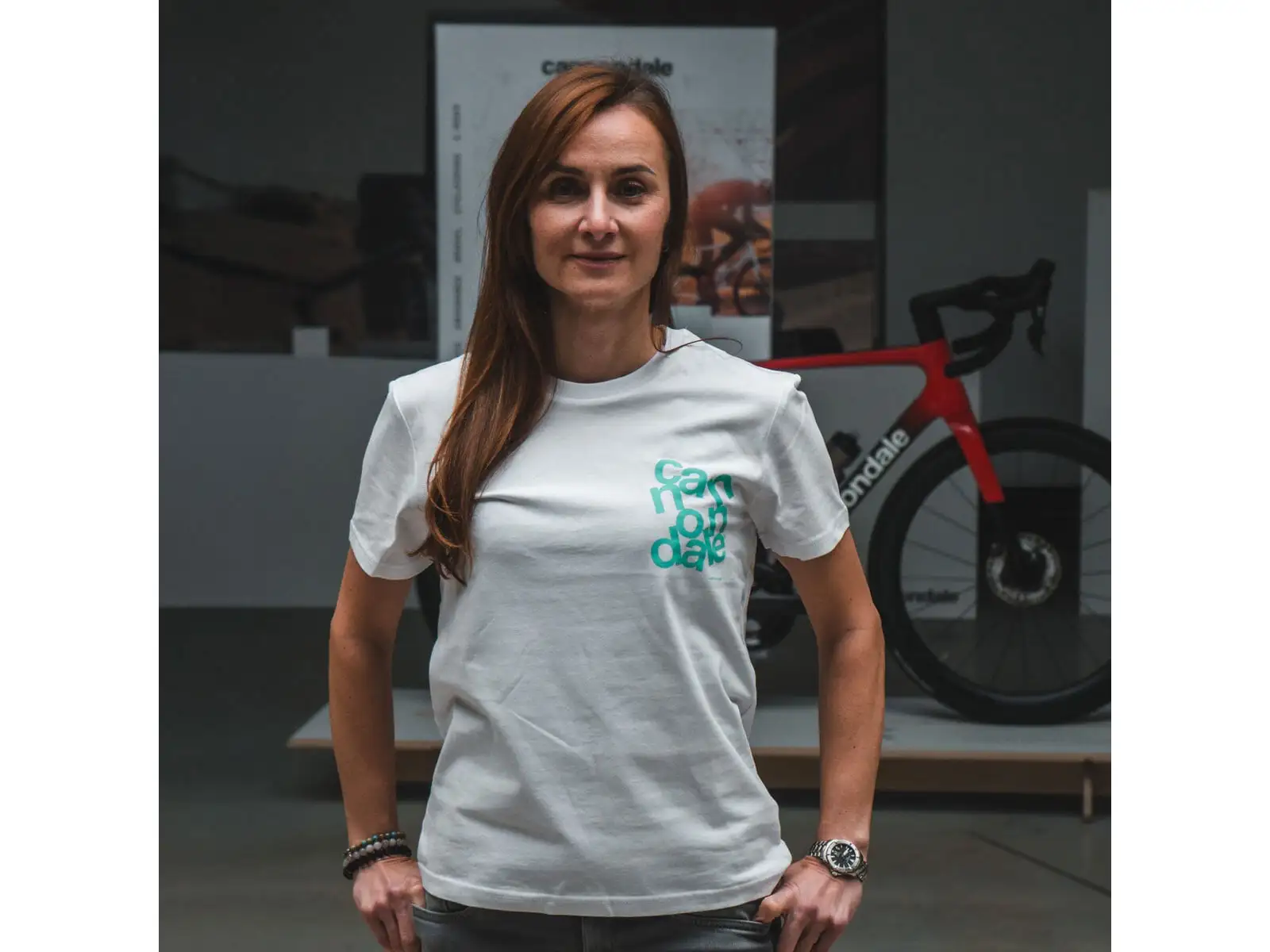 Cannondale Lifestyle t-shirt short sleeve White/Turquosie