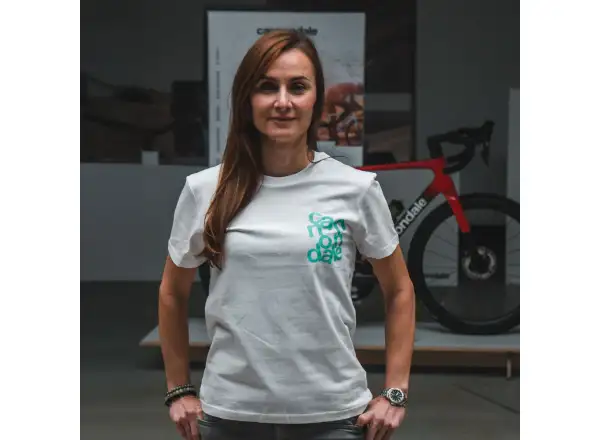 Cannondale Lifestyle t-shirt short sleeve White/Turquosie