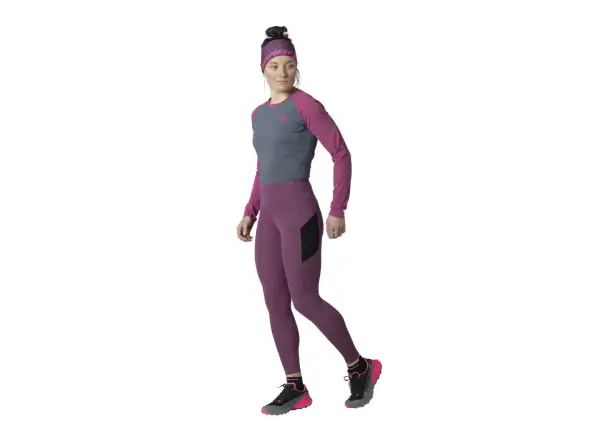 Dynafit Warm Ultra women's insulated leggings Amaranth