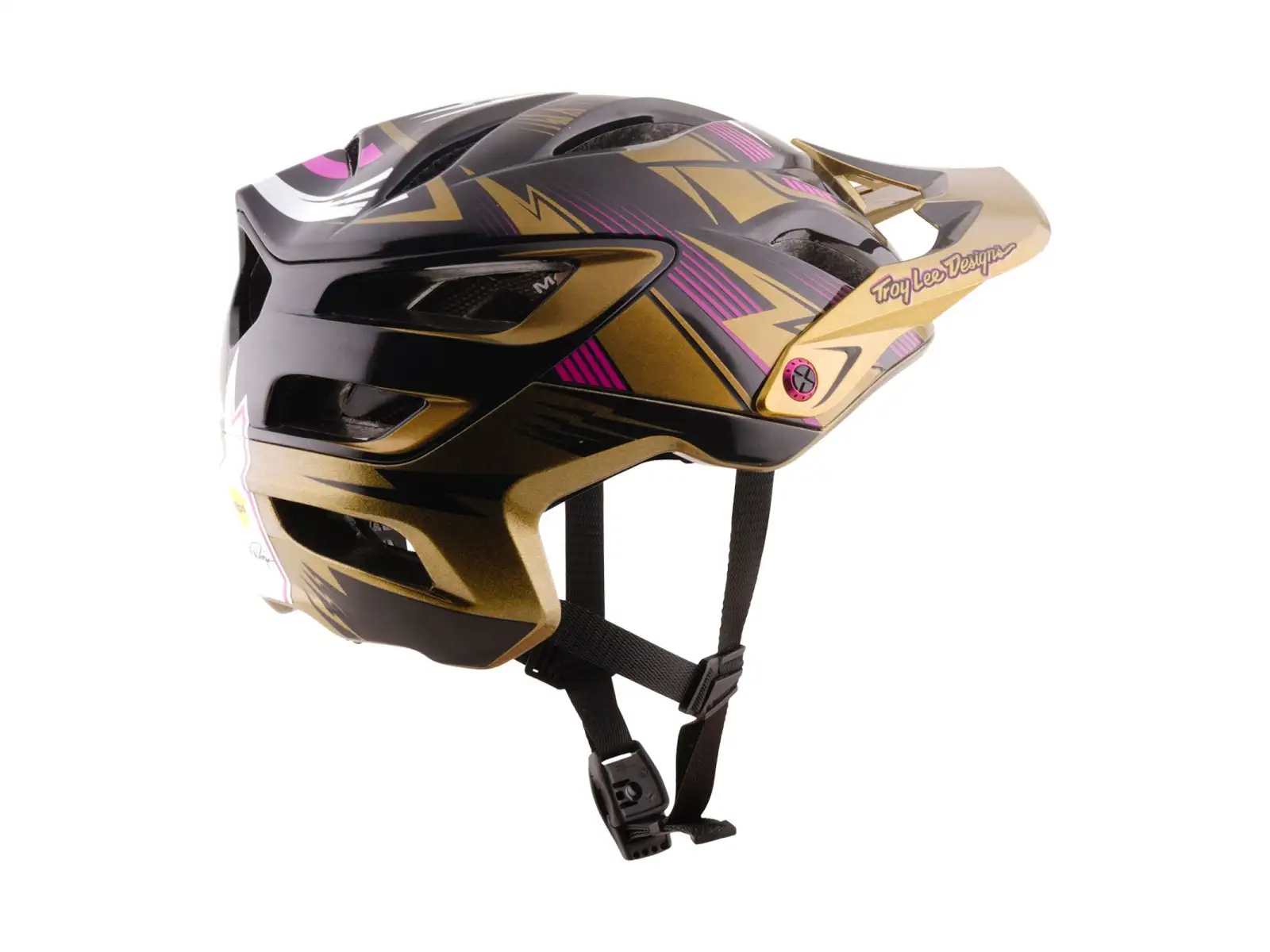 Troy Lee Designs A3 MIPS Cyclops helmet Gold/Black