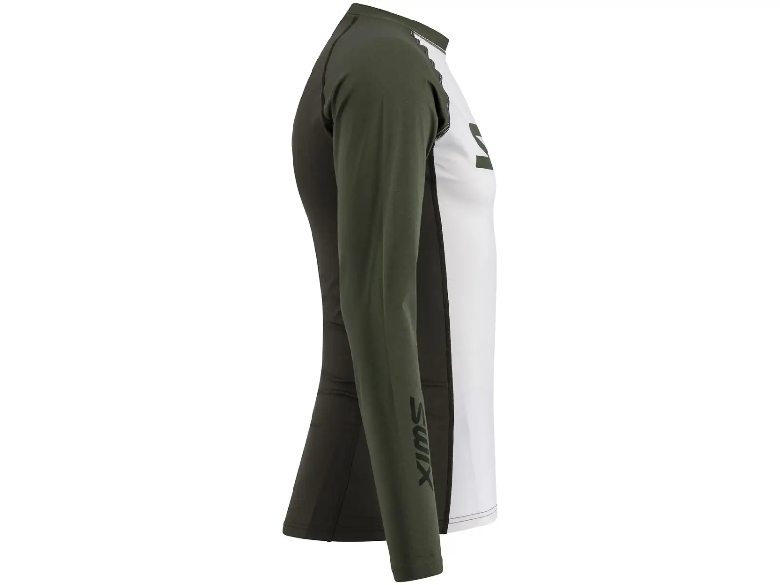 Swix RaceX Dry men's long-sleeve shirt Bright White/Olive