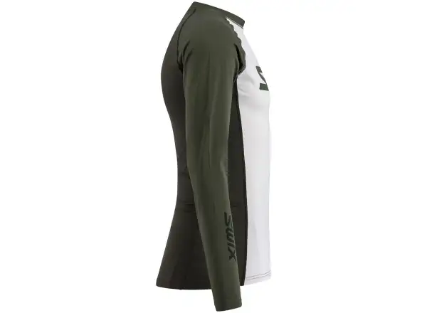Swix RaceX Dry men's long-sleeve shirt Bright White/Olive