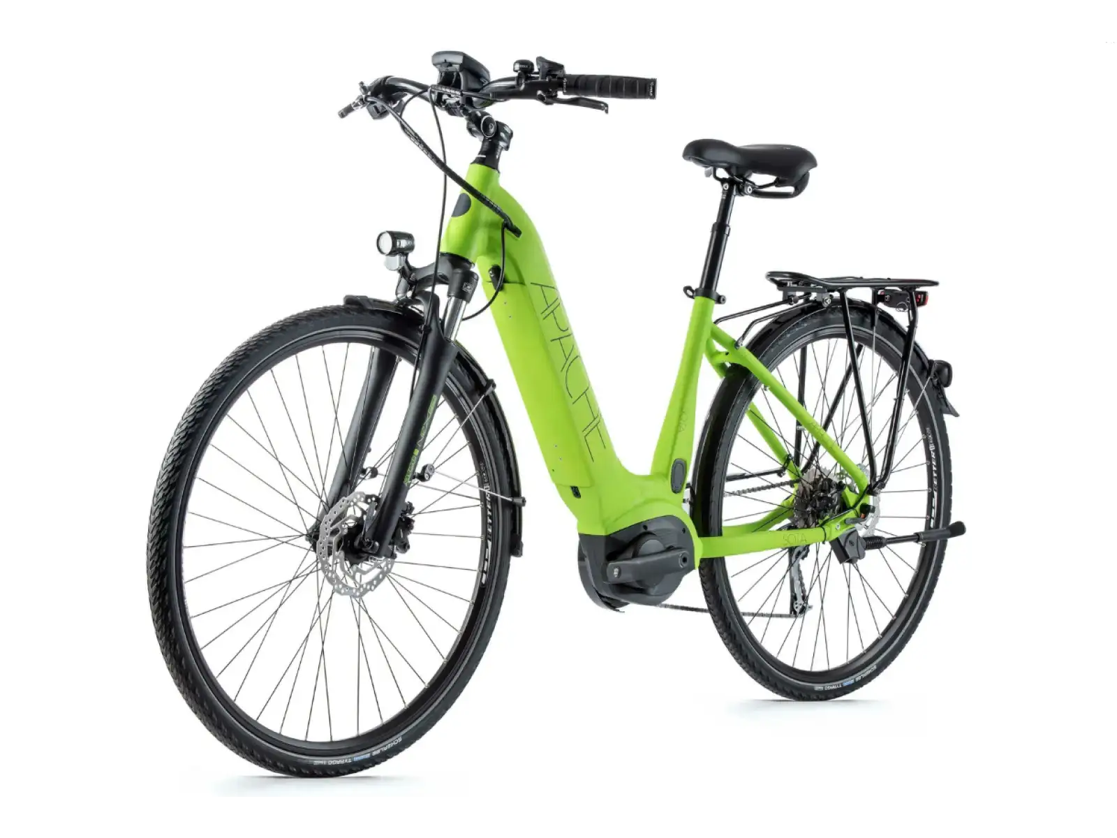 Apache Sota Bosch Active Plus 500 acid green low-step e-bike