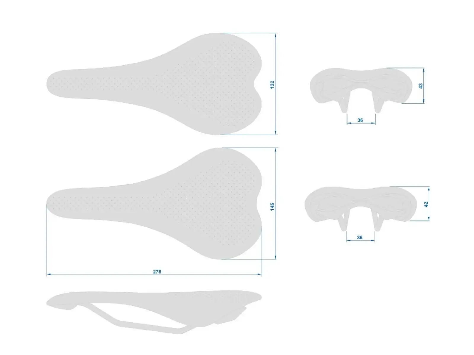 Ritchey Comp Streem saddle 278x132 mm