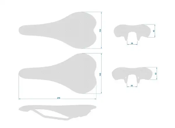 Ritchey Comp Streem saddle 278x132 mm