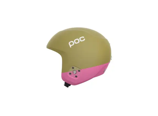 POC Skull Dura Jr ski helmet Olivine Green Matt/Thulite Pink Matt