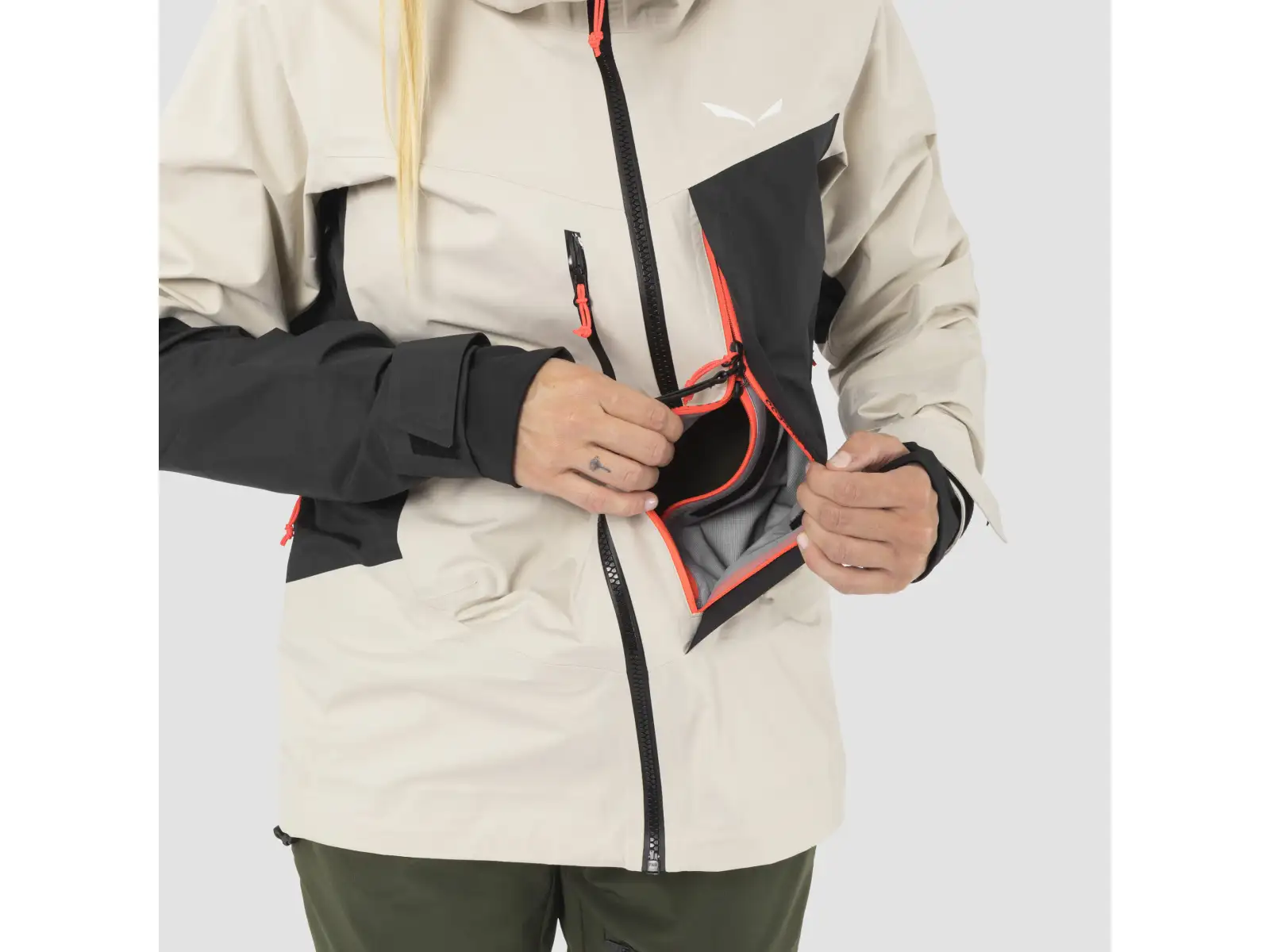 Salewa Sella 3L Powertex women's jacket Oatmeal/0910