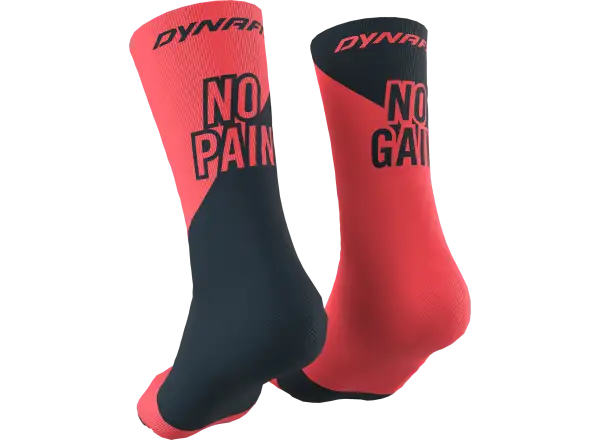 Dynafit No pain No gain sports socks Fluo Coral