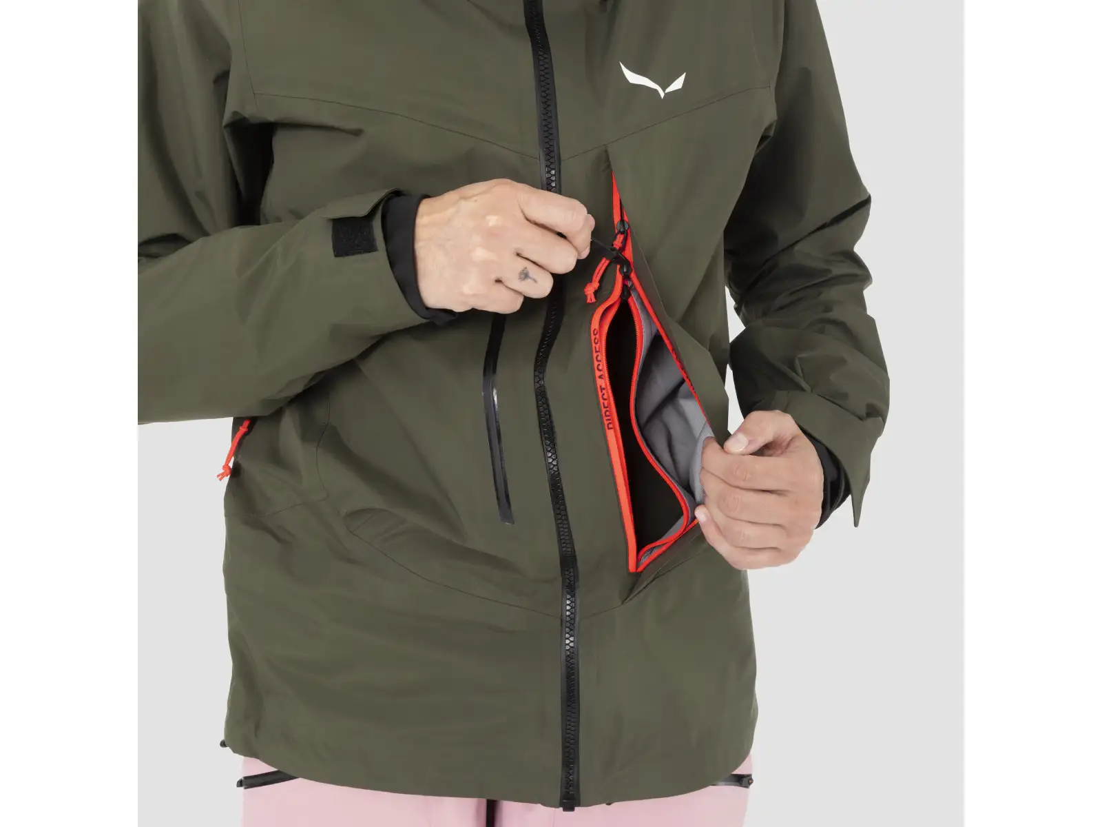 Salewa Sella 3L Powertex women's jacket Dark Olive