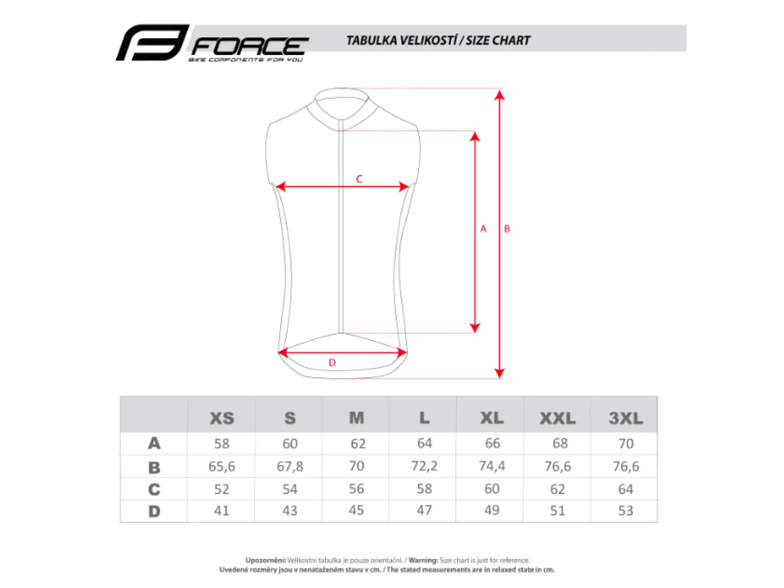 Force Windpro cycling vest orange