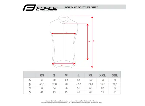 Force Windpro cycling vest orange