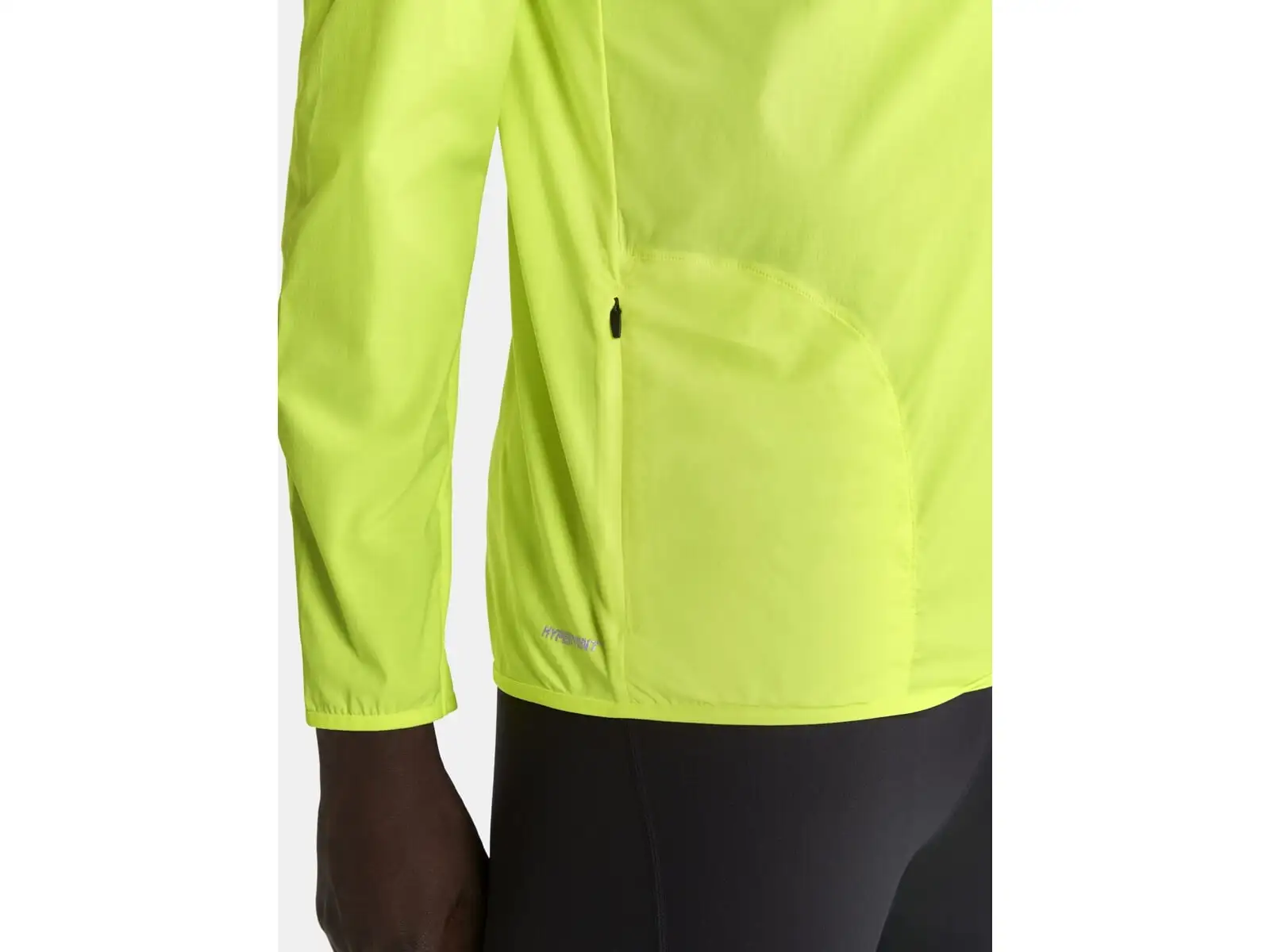 Craft Pro Hypervent Wind men's running shirt long sleeve yellow