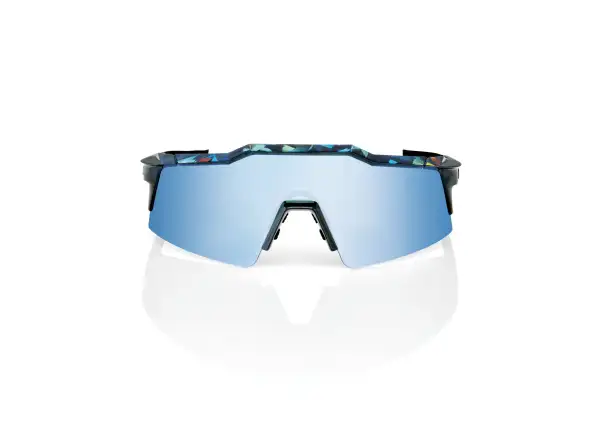100% Speedcraft Black Holographic/HiPER Blue Multilayer Mirror Sunglasses
