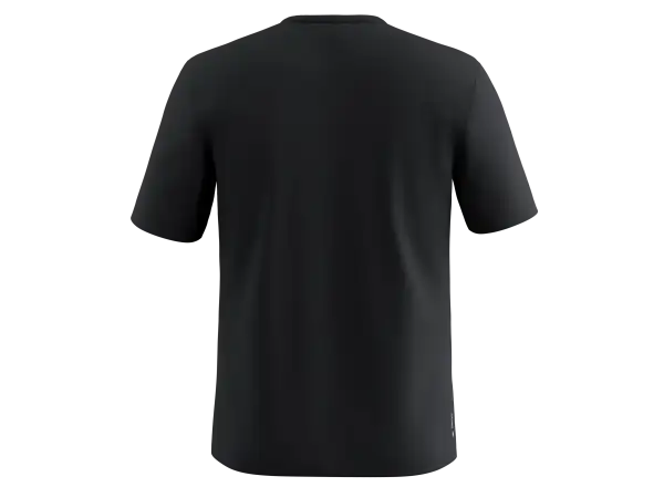 Salewa Solidlogo Dry men's shirt short sleeve Black out