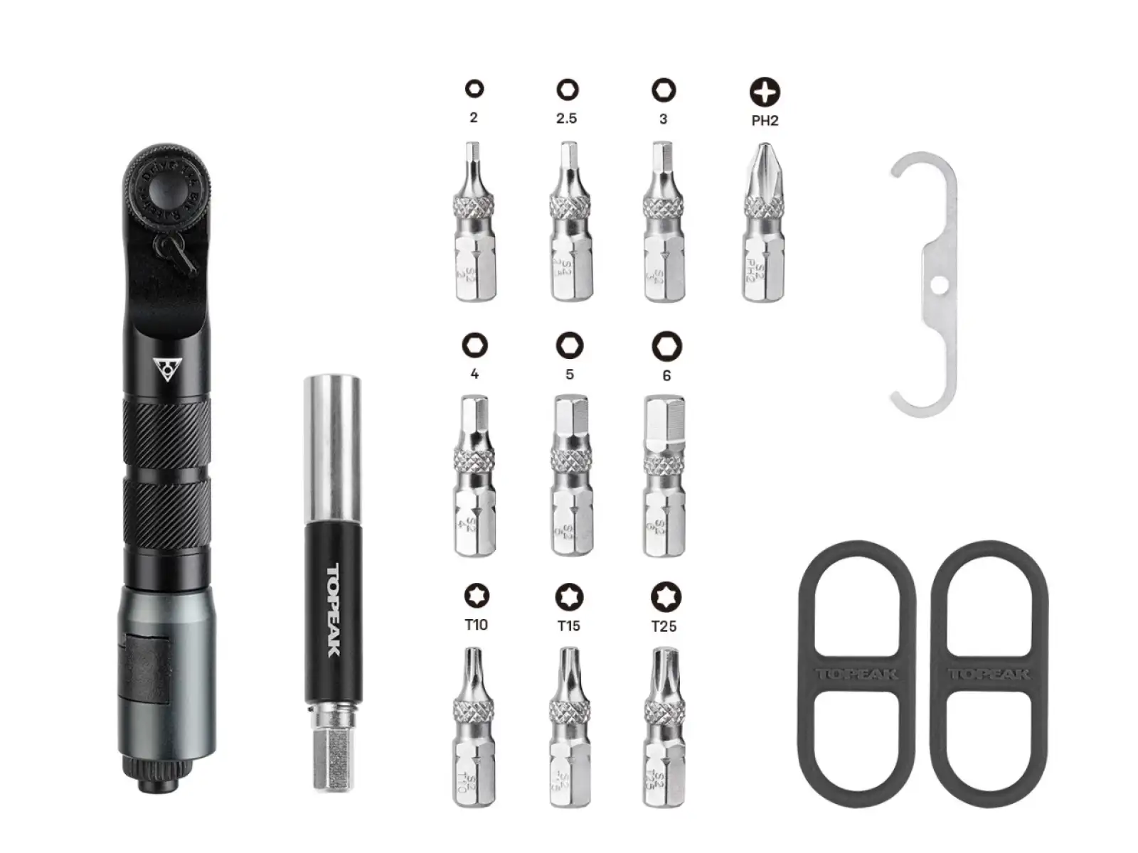 Topeak Ratchet'n Roll EX tool set with ratchet 14 functions black