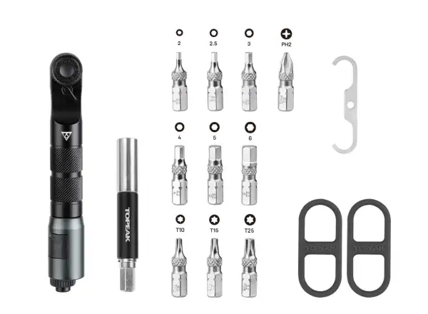 Topeak Ratchet'n Roll EX tool set with ratchet 14 functions black