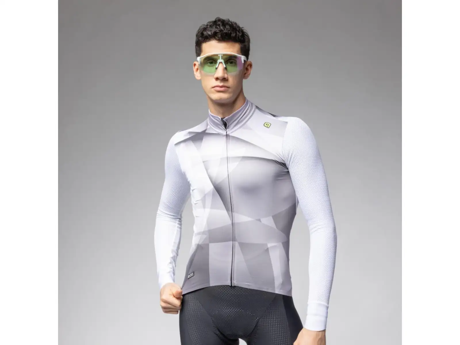 Alé R-EV1 Quick men's long sleeve jersey White